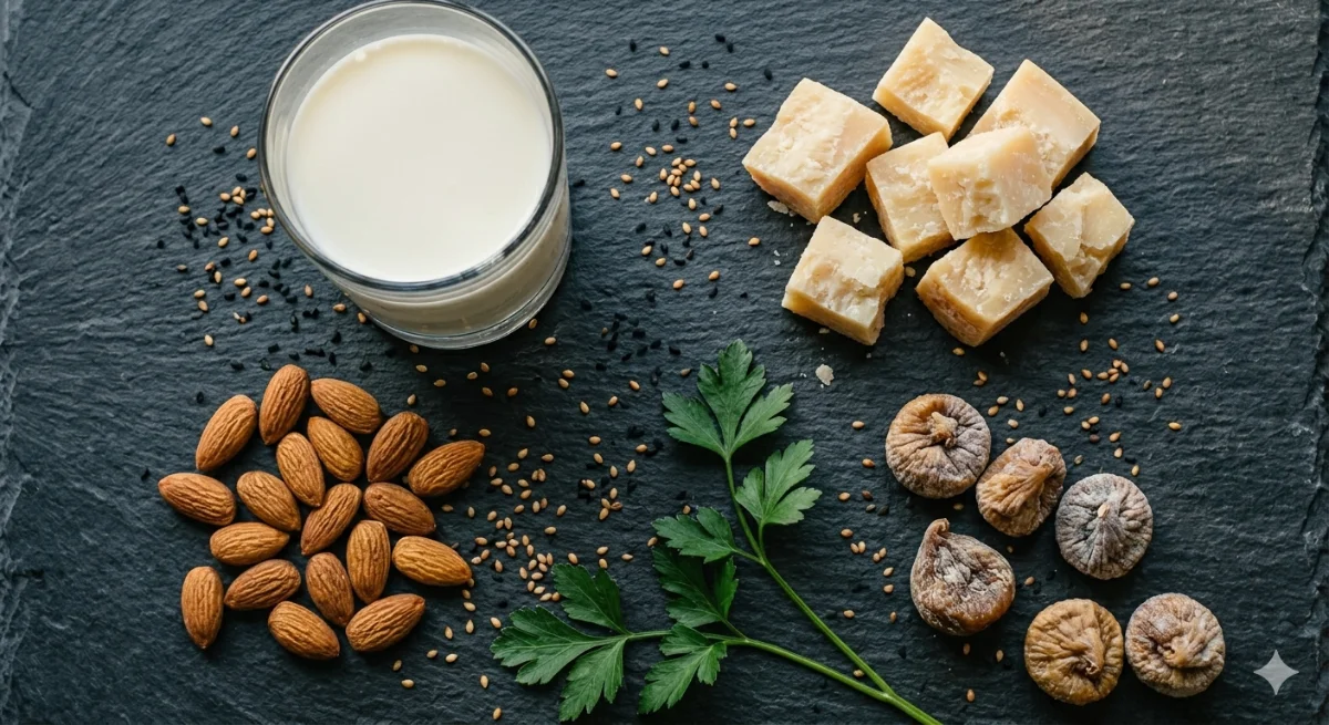 Calcium après la ménopause : bien au-delà du verre de lait